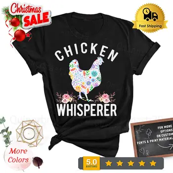 The Chicken Whisperer любительница цыплят, женская футболка унисекс для детей и молодежи с графическим рисунком.