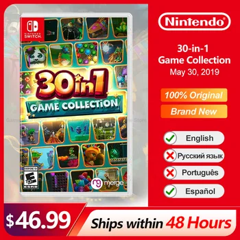 Коллекция игр 30 в 1 для Nintendo Switch предлагает 100% официальный оригинальный жанр карточной вечеринки для Switch OLED Lite