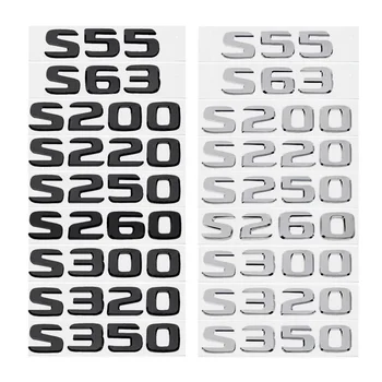 Украшение Заднего Багажника Эмблема Номер Буква Логотип Наклейка Для W220 W221 S55 S63 S65 S600 S400 S350 S430 S550 S320 S420 S500