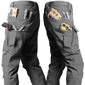 Новые водонепроницаемые мягкие плюшевые и износостойкие брюки для альпинизма и кемпинга, утолщенные до колен, Тактическая тренировочная рабочая одежда для кемпинга